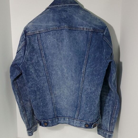 Wrangler Men's Denim Vintage Blast Trucker Denim Jean Jacket Size S - Picture 5 of 8
